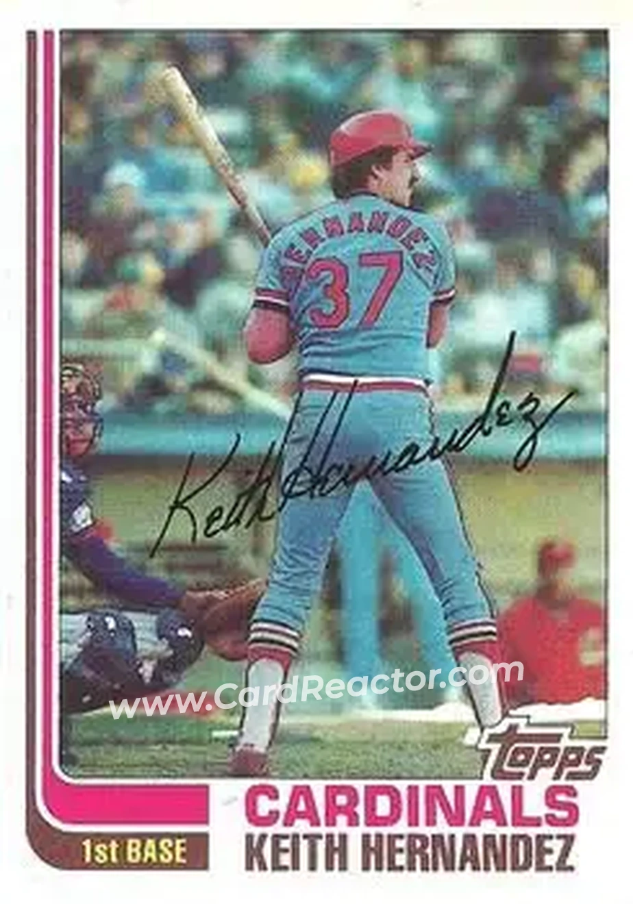 1982 Topps #210 - Keith Hernandez - St. Louis Cardinals - Front