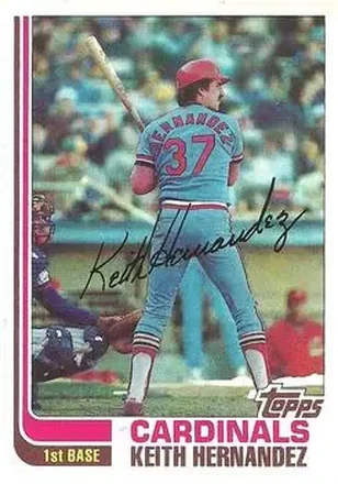 1982 Topps #210 - Keith Hernandez - St. Louis Cardinals