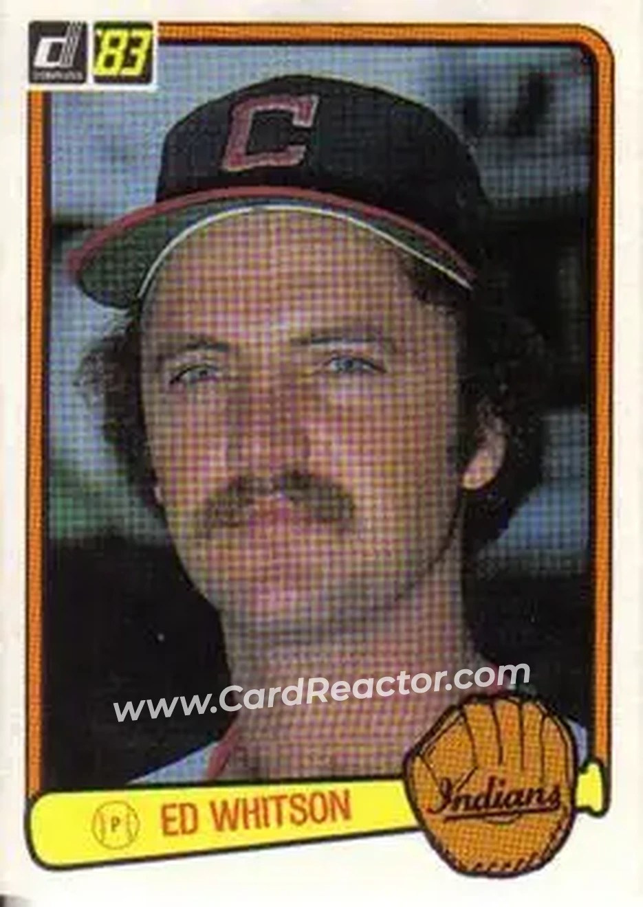 1983 Donruss #389 - Eddie Whitson - Cleveland Indians - Front 1983 Donruss #389 - Eddie Whitson - Cleveland Indians - Front