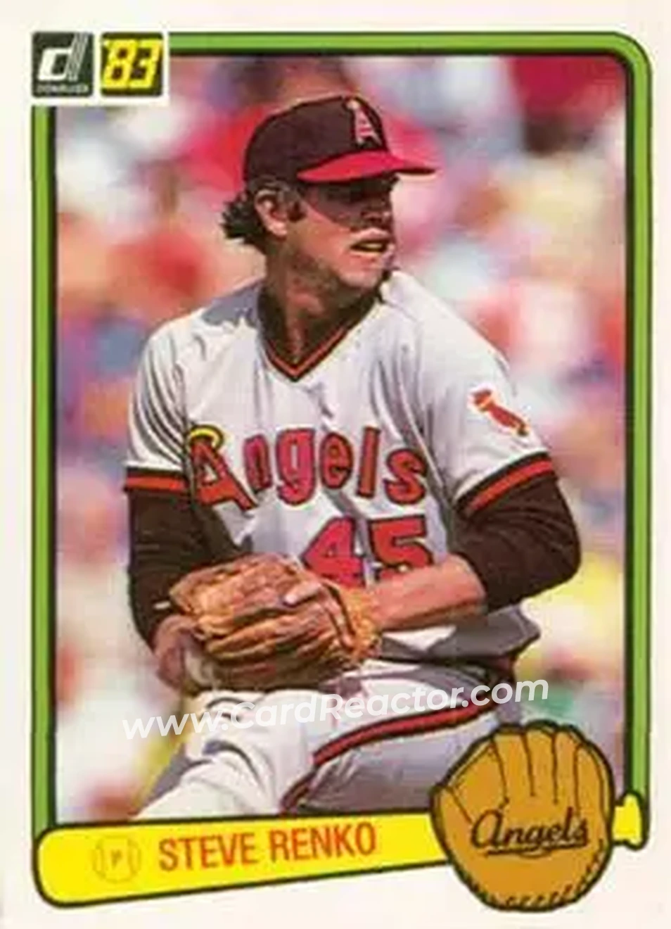 1983 Donruss #393 - Steve Renko - California Angels - Front 1983 Donruss #393 - Steve Renko - California Angels - Front