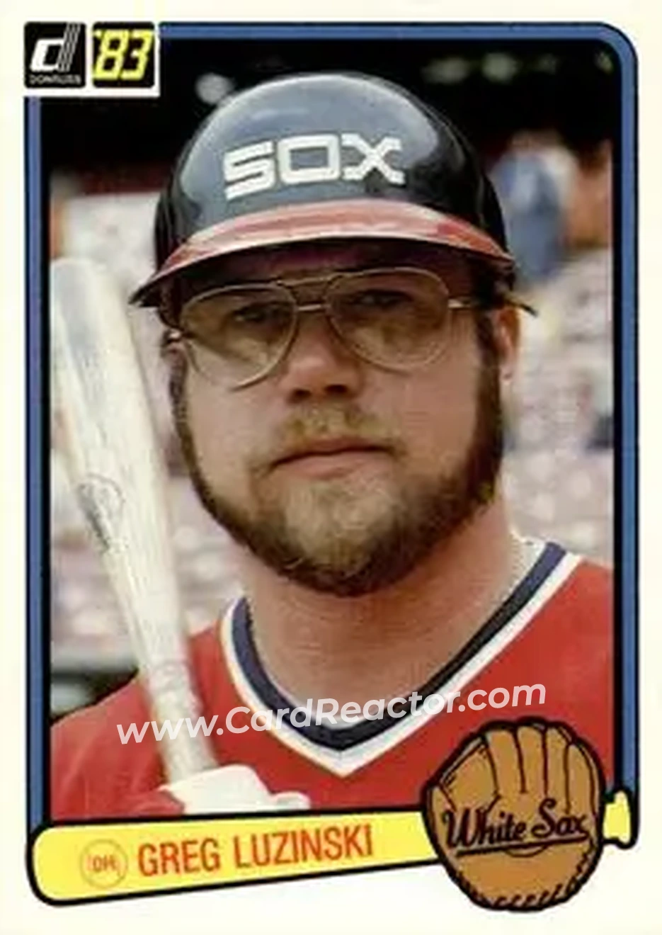 1983 Donruss #395 - Greg Luzinski - Chicago White Sox - Front