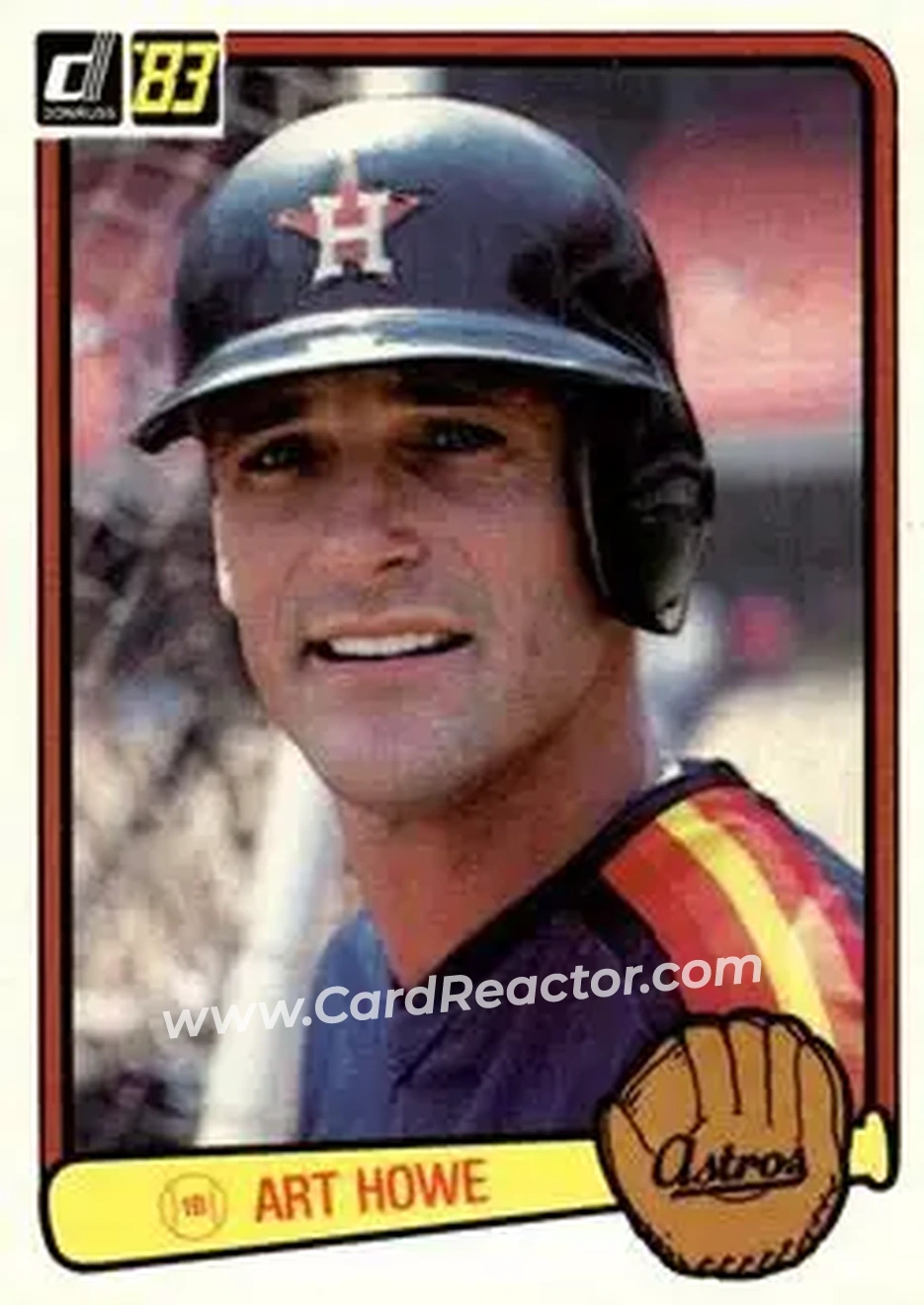 1983 Donruss #396 - Art Howe - Houston Astros - Front 1983 Donruss #396 - Art Howe - Houston Astros - Front