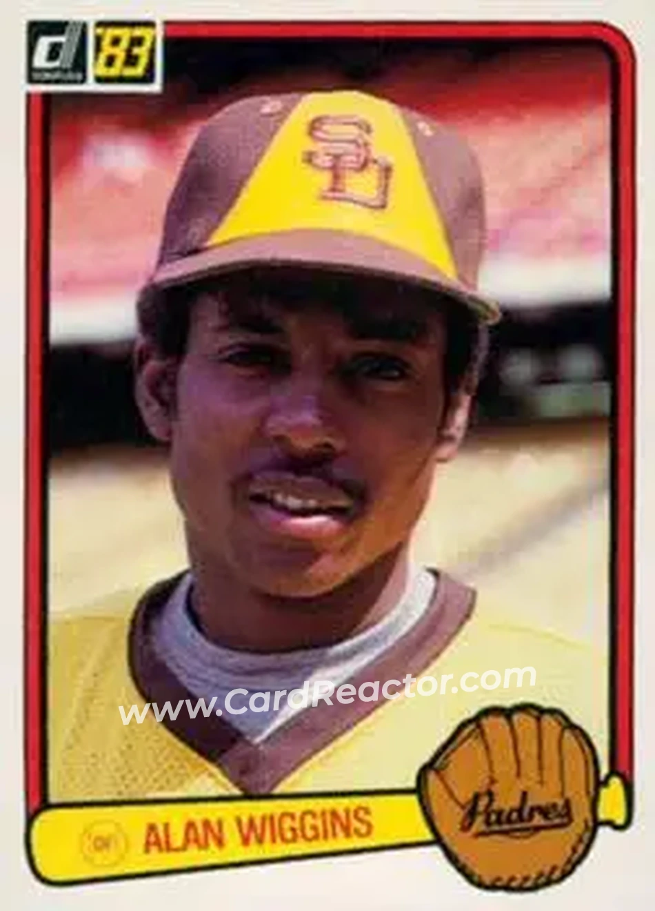 1983 Donruss #397 - Alan Wiggins - San Diego Padres - Front 1983 Donruss #397 - Alan Wiggins - San Diego Padres - Front