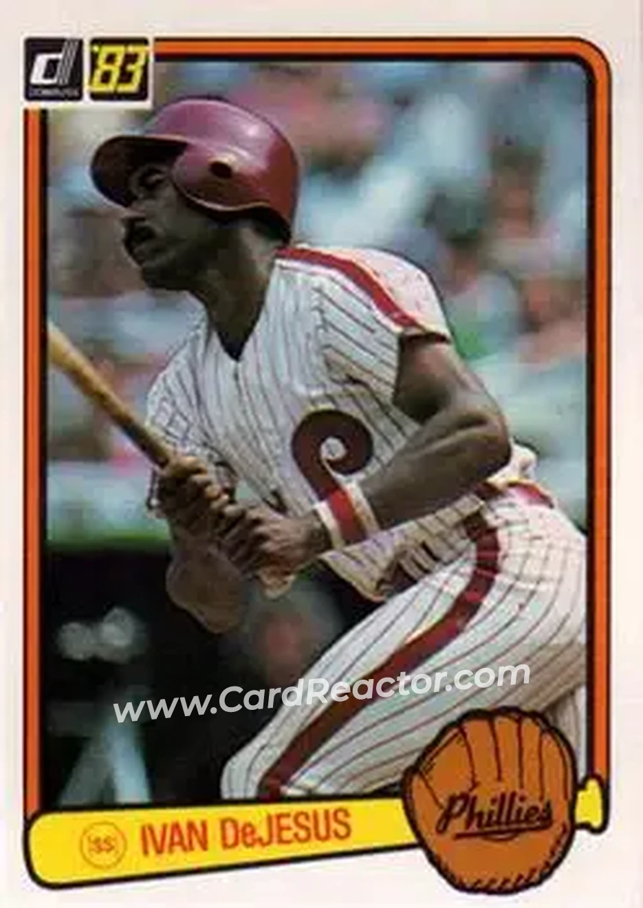 1983 Donruss #399 - Ivan DeJesus - Philadelphia Phillies - Front 1983 Donruss #399 - Ivan DeJesus - Philadelphia Phillies - Front