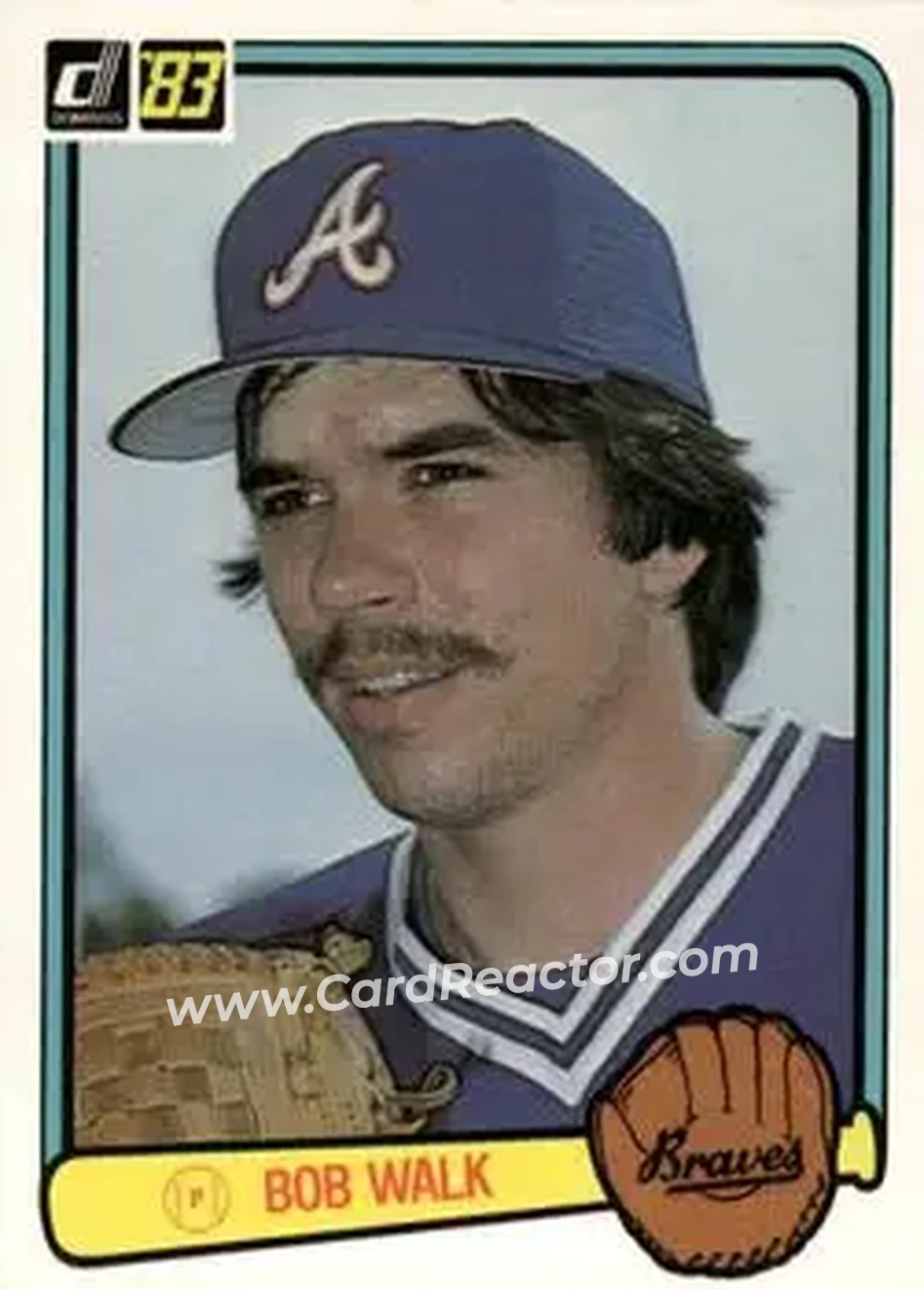 1983 Donruss #401 - Bob Walk - Atlanta Braves - Front 1983 Donruss #401 - Bob Walk - Atlanta Braves - Front
