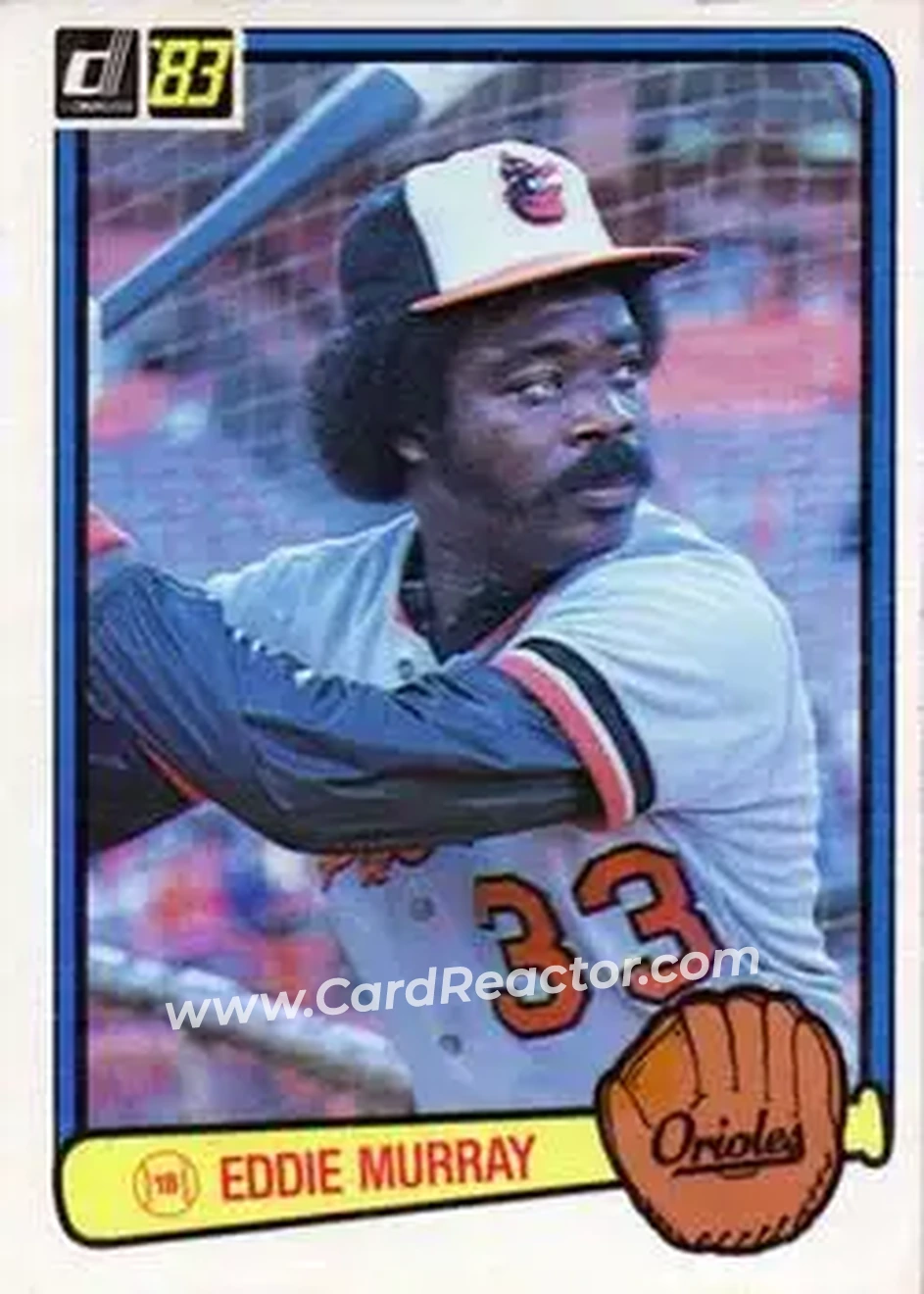 1983 Donruss #405 - Eddie Murray - Baltimore Orioles - Front 1983 Donruss #405 - Eddie Murray - Baltimore Orioles - Front