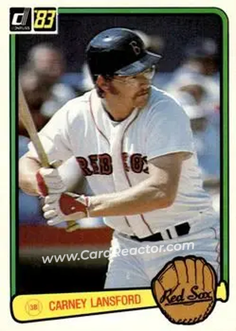 1983 Donruss #408 - Carney Lansford - Boston Red Sox - Front 1983 Donruss #408 - Carney Lansford - Boston Red Sox - Front