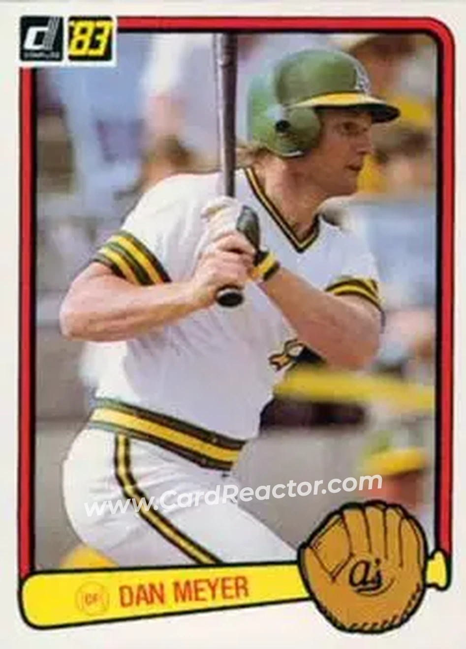 1983 Donruss #413 - Dan Meyer - Oakland Athletics - Front