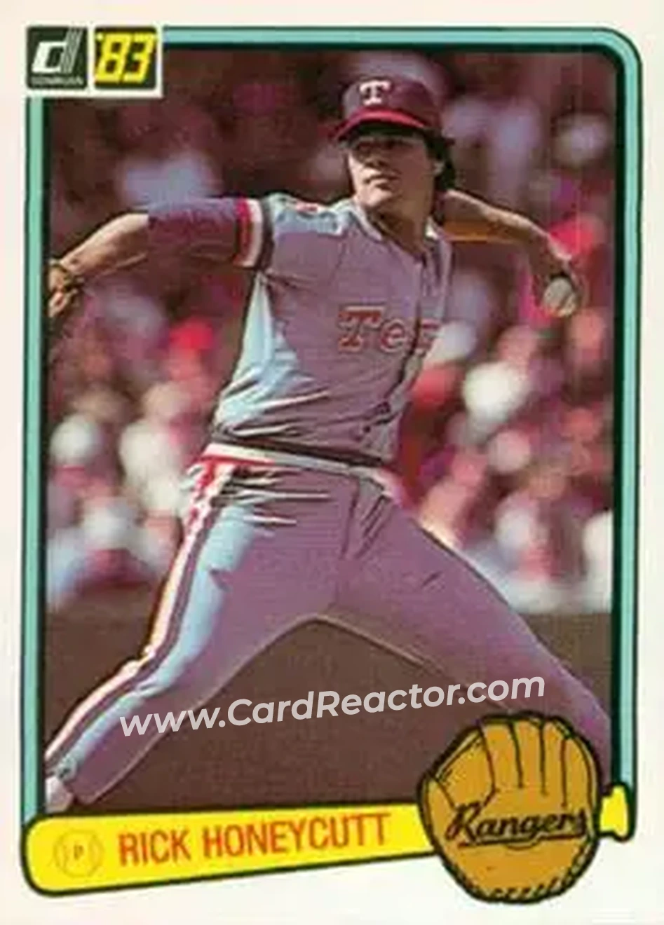 1983 Donruss #415 - Rick Honeycutt - Texas Rangers - Front 1983 Donruss #415 - Rick Honeycutt - Texas Rangers - Front