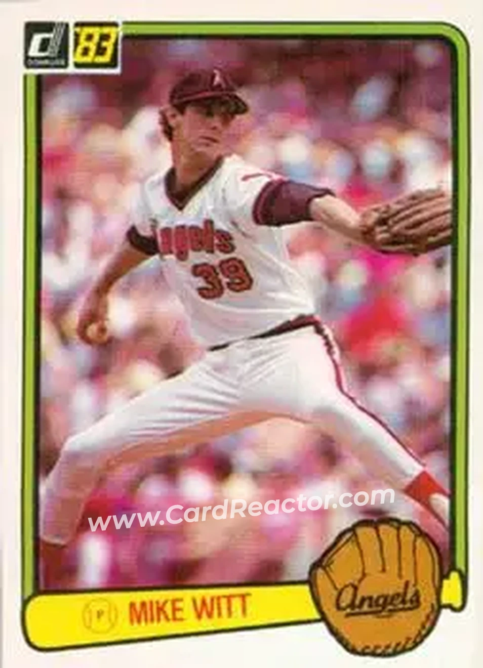 1983 Donruss #416 - Mike Witt - California Angels - Front 1983 Donruss #416 - Mike Witt - California Angels - Front