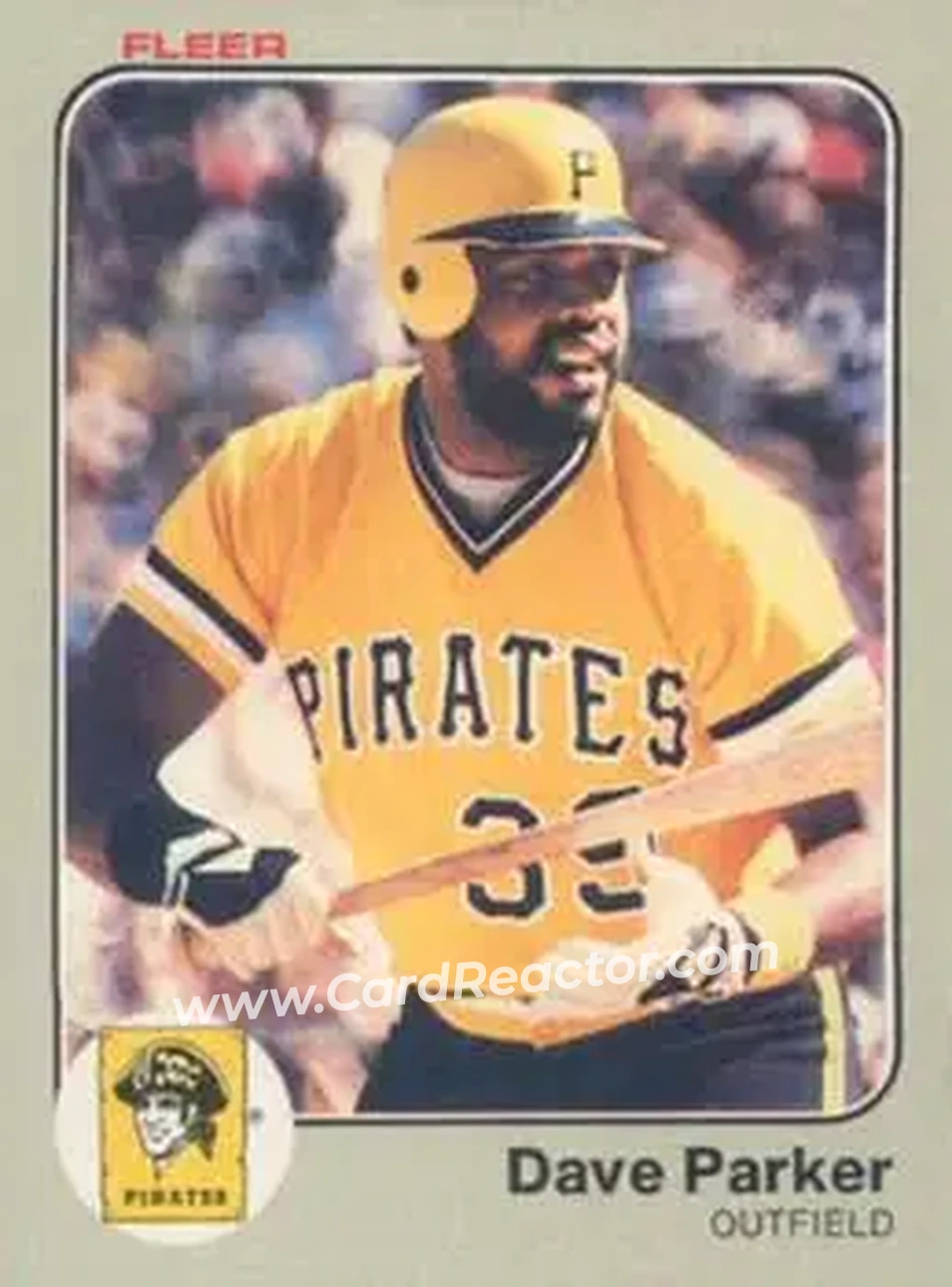 1983 Fleer #315 - Dave Parker - Pittsburgh Pirates - Front