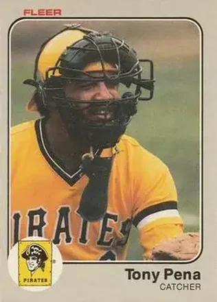 1983 Fleer #316 - Tony Pena - Pittsburgh Pirates