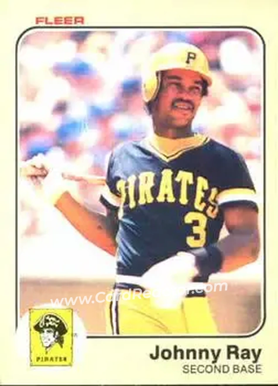 1983 Fleer #317 - Johnny Ray - Pittsburgh Pirates - Front