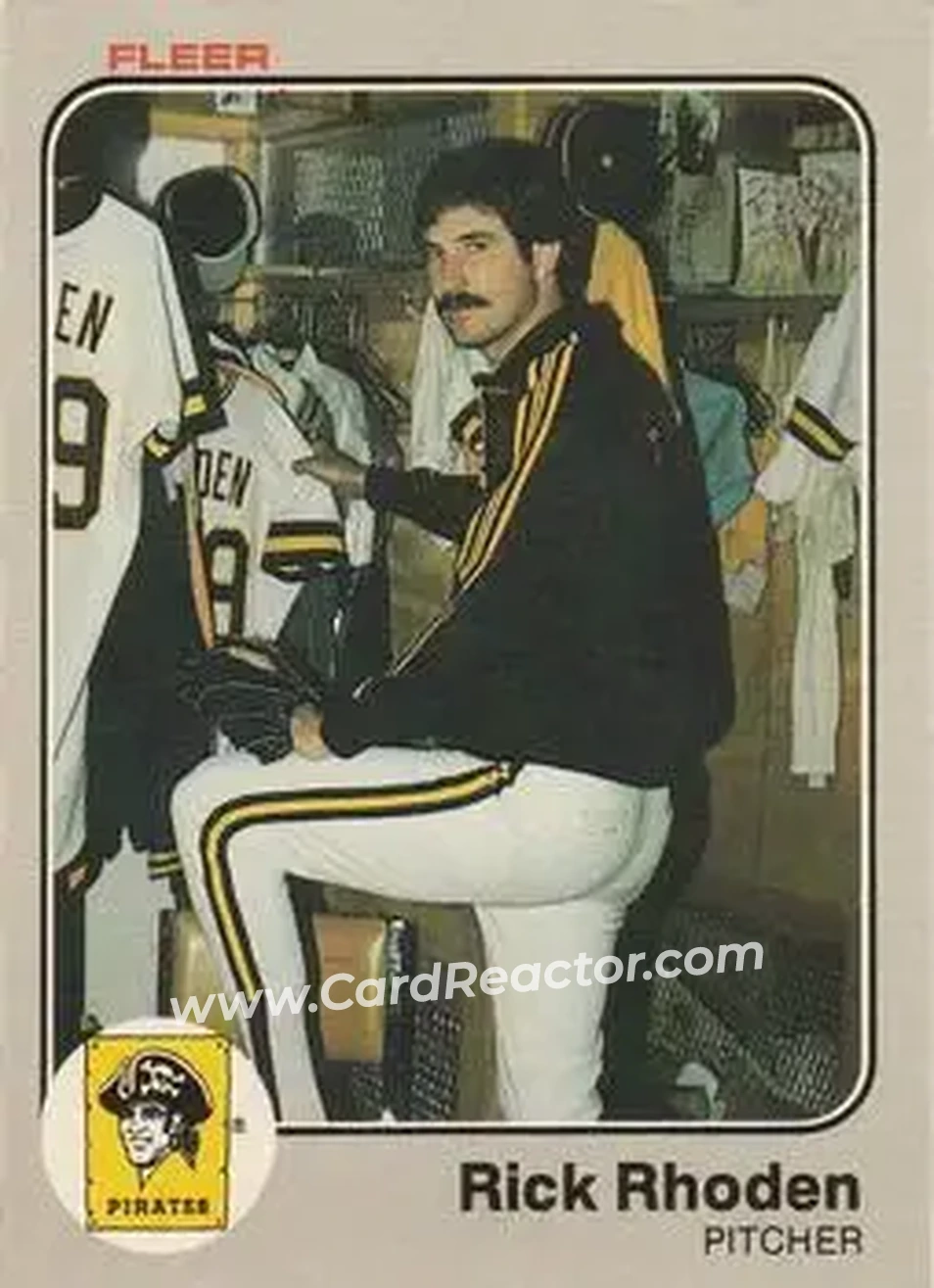 1983 Fleer #318 - Rick Rhoden - Pittsburgh Pirates - Front 1983 Fleer #318 - Rick Rhoden - Pittsburgh Pirates - Front