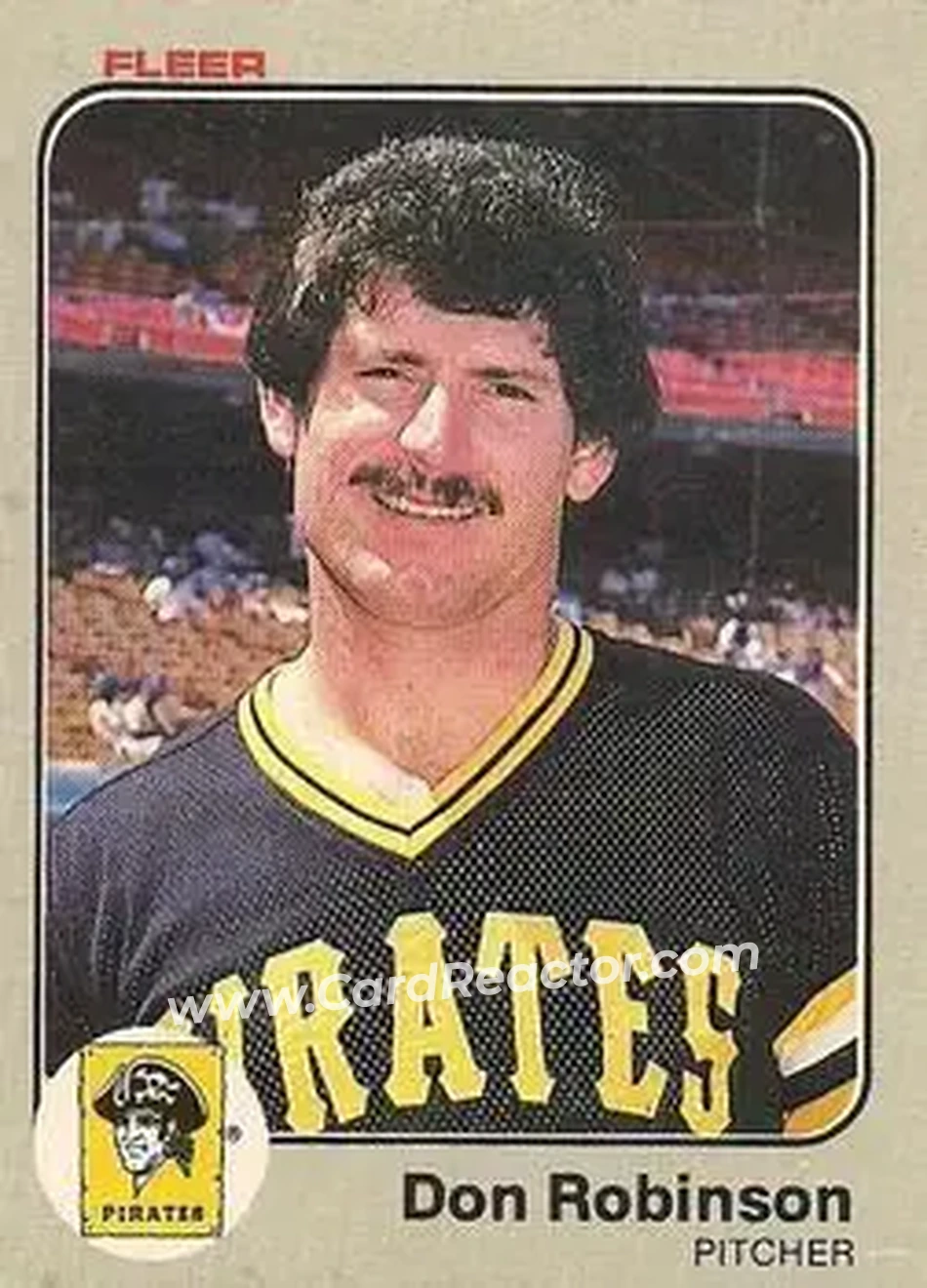 1983 Fleer #319 - Don Robinson - Pittsburgh Pirates - Front