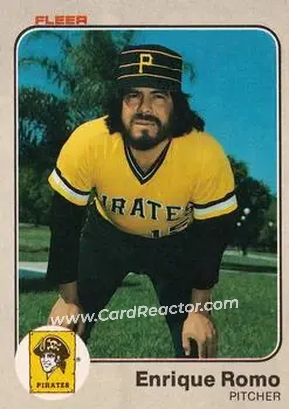 1983 Fleer #320 - Enrique Romo - Pittsburgh Pirates - Front