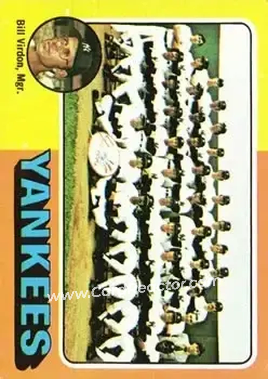 1975 Topps #611 - Card #611 - New York Yankees - Front 1975 Topps #611 - Card #611 - New York Yankees - Front