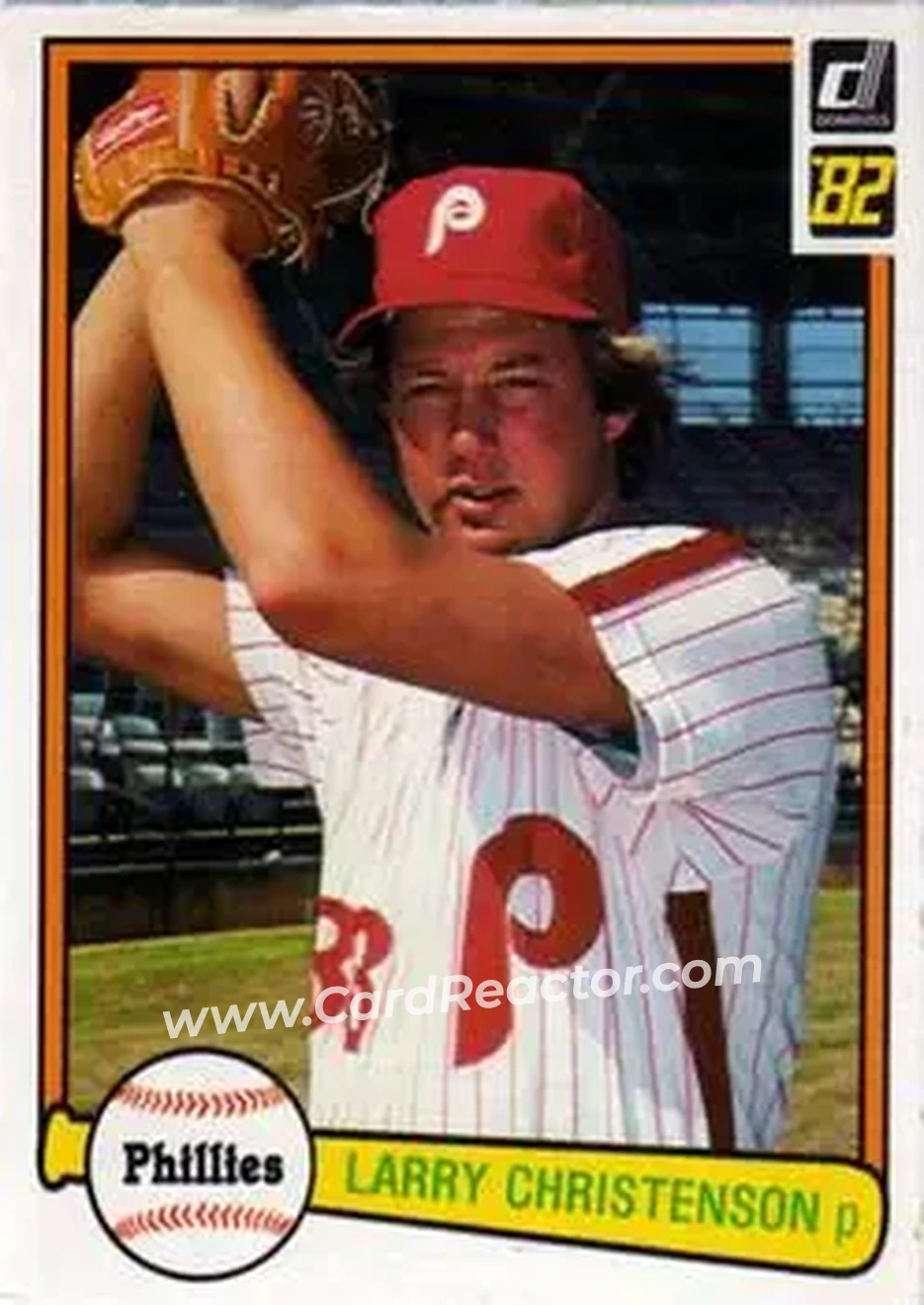1982 Donruss #219 - Larry Christenson - Philadelphia Phillies - Front 1982 Donruss #219 - Larry Christenson - Philadelphia Phillies - Front