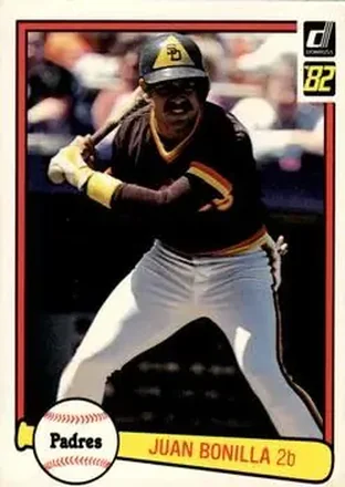1982 Donruss #220 - Juan Bonilla - San Diego Padres