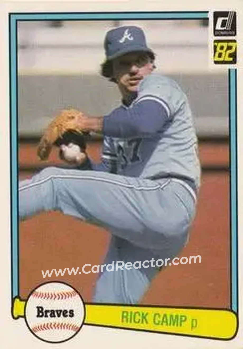 1982 Donruss #223 - Rick Camp - Atlanta Braves - Front