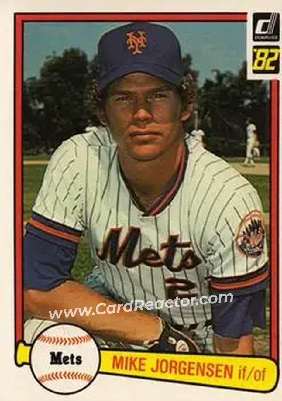 1982 Donruss #224 - Mike Jorgensen - New York Mets - Front 1982 Donruss #224 - Mike Jorgensen - New York Mets - Front