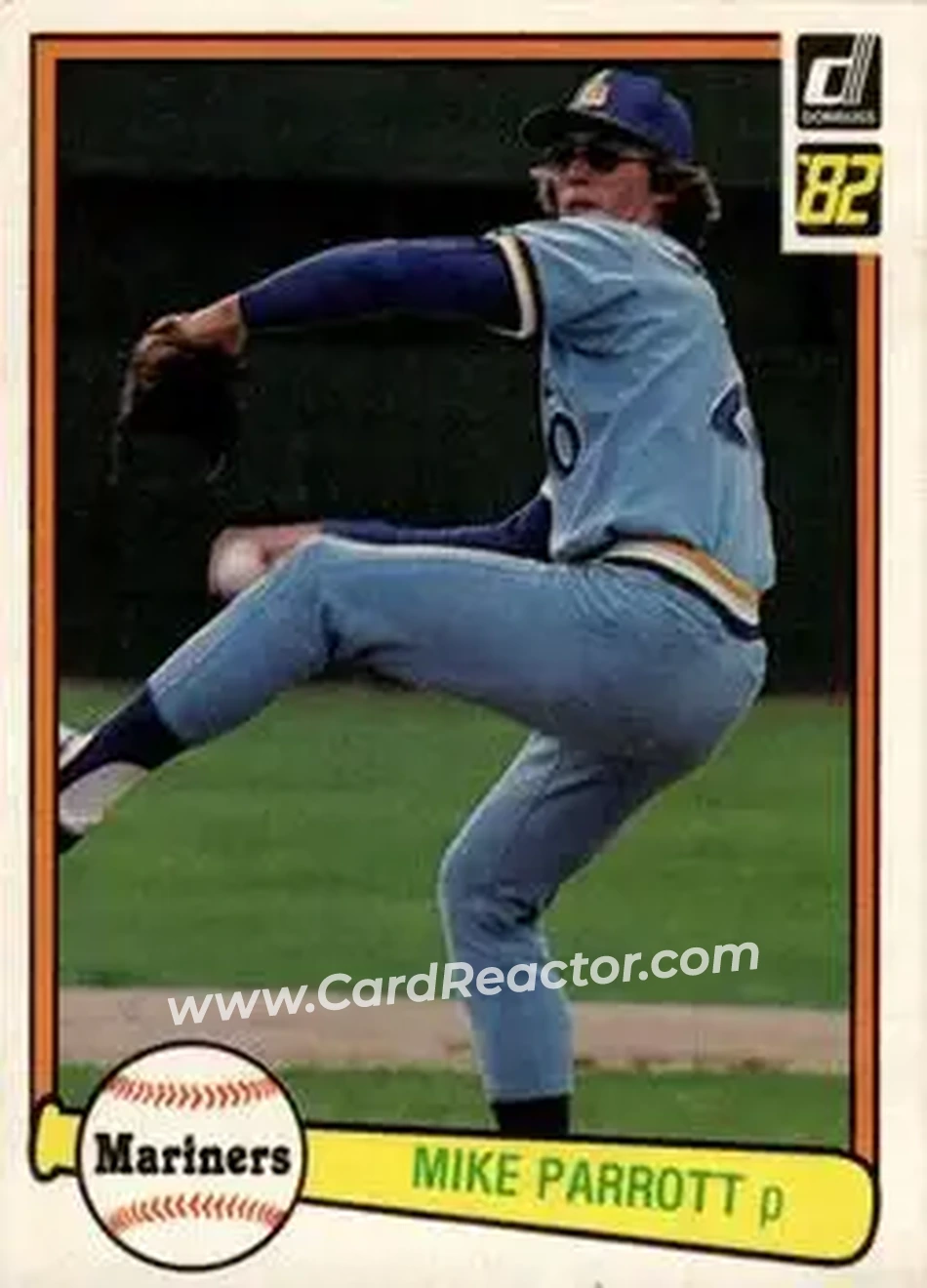 1982 Donruss #226 - Mike Parrott - Seattle Mariners - Front 1982 Donruss #226 - Mike Parrott - Seattle Mariners - Front