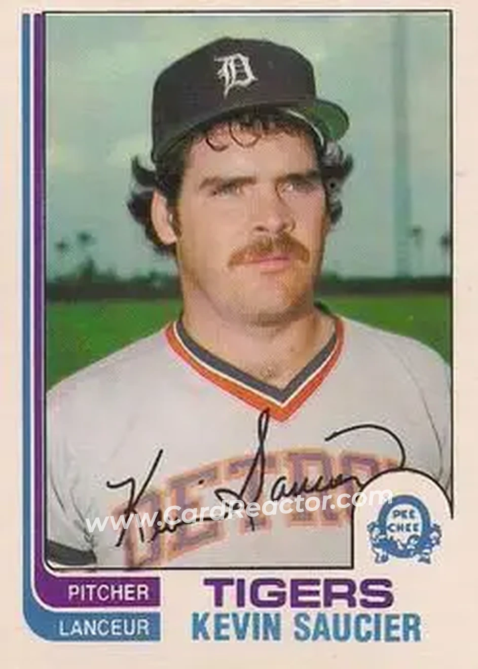1982 O-Pee-Chee #238 - Kevin Saucier - Detroit Tigers - Front 1982 O-Pee-Chee #238 - Kevin Saucier - Detroit Tigers - Front