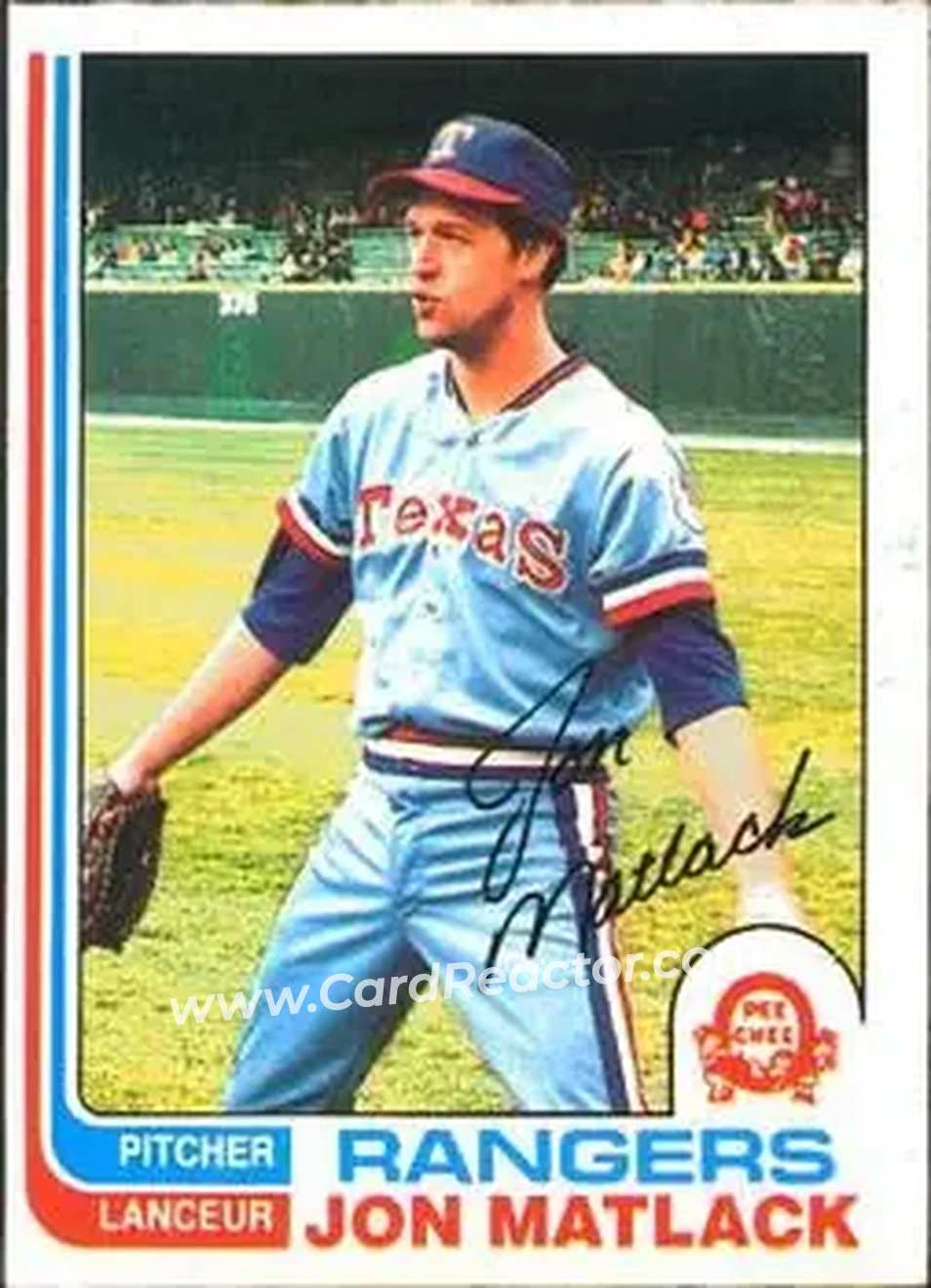 1982 O-Pee-Chee #239 - Jon Matlack - Texas Rangers - Front