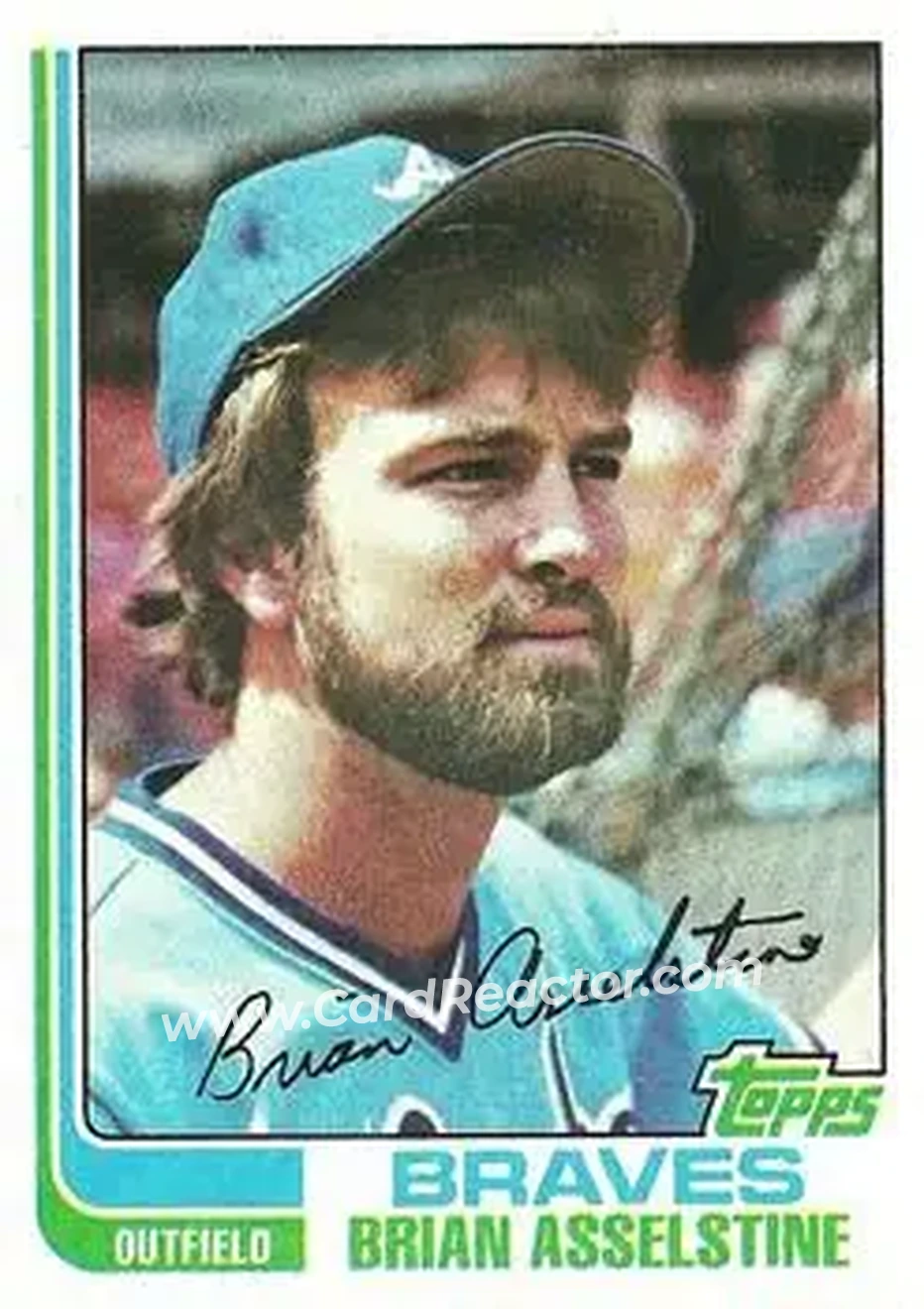1982 Topps #214 - Brian Asselstine - Atlanta Braves - Front