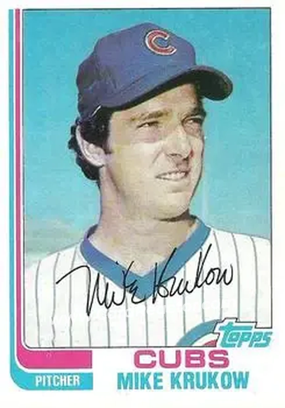 1982 Topps #215 - Mike Krukow - Chicago Cubs - Front