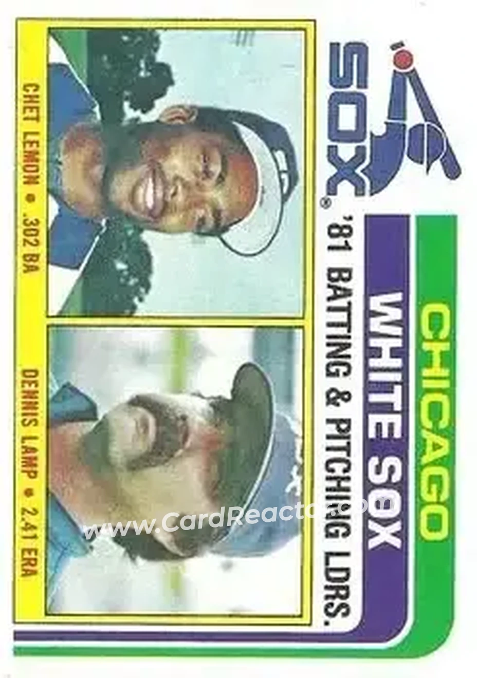 1982 Topps #216 - Card #216 - Chicago White Sox - Front