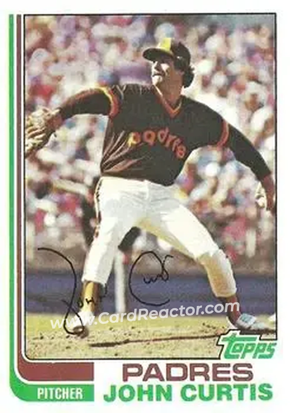 1982 Topps #219 - John Curtis - San Diego Padres - Front