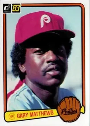 1983 Donruss #420 - Gary Matthews - Philadelphia Phillies