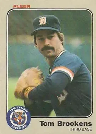 1983 Fleer #327 - Tom Brookens - Detroit Tigers 1983 Fleer #327 - Tom Brookens - Detroit Tigers