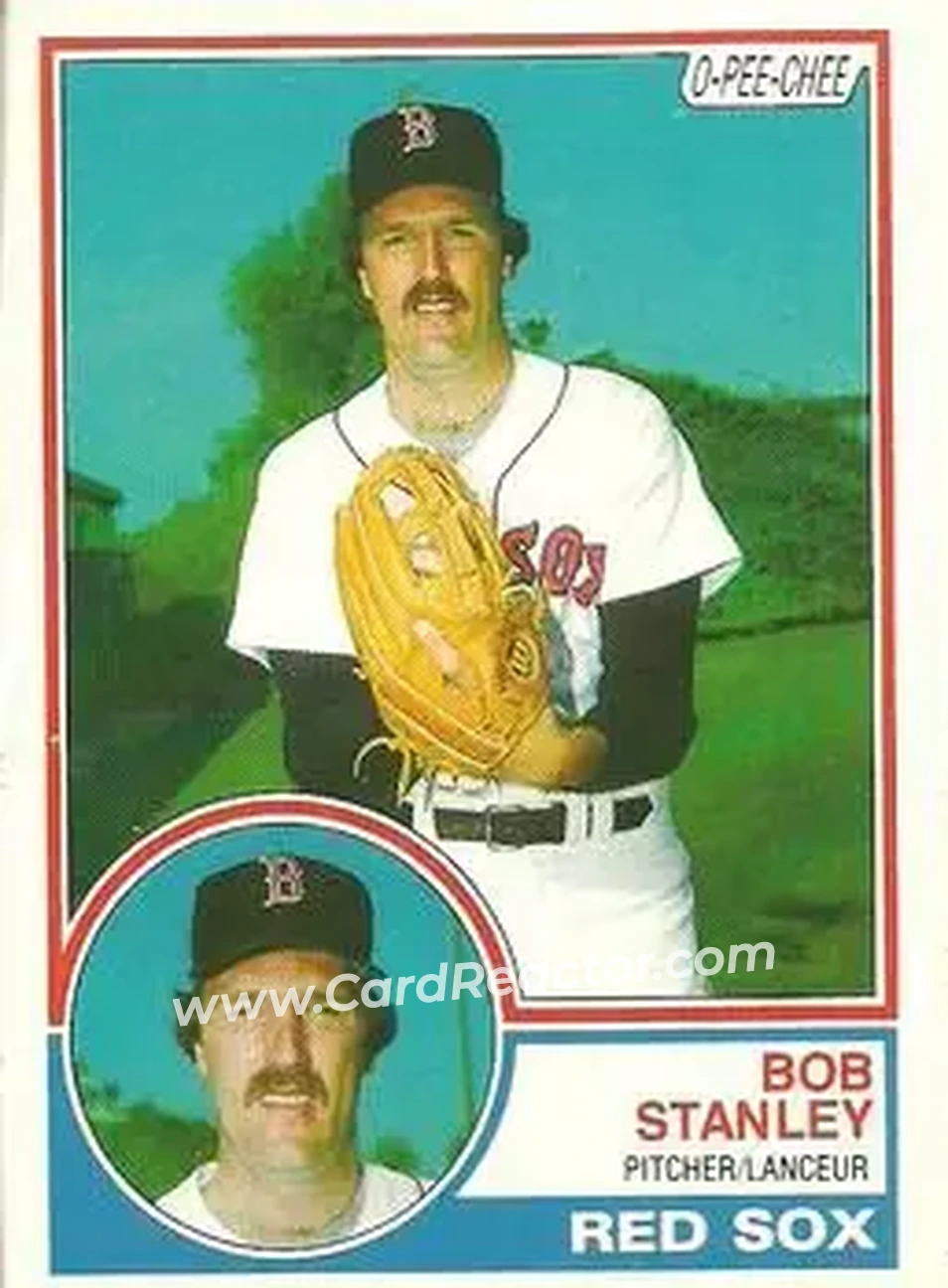 1983 O-Pee-Chee #242 - Bob Stanley - Boston Red Sox - Front