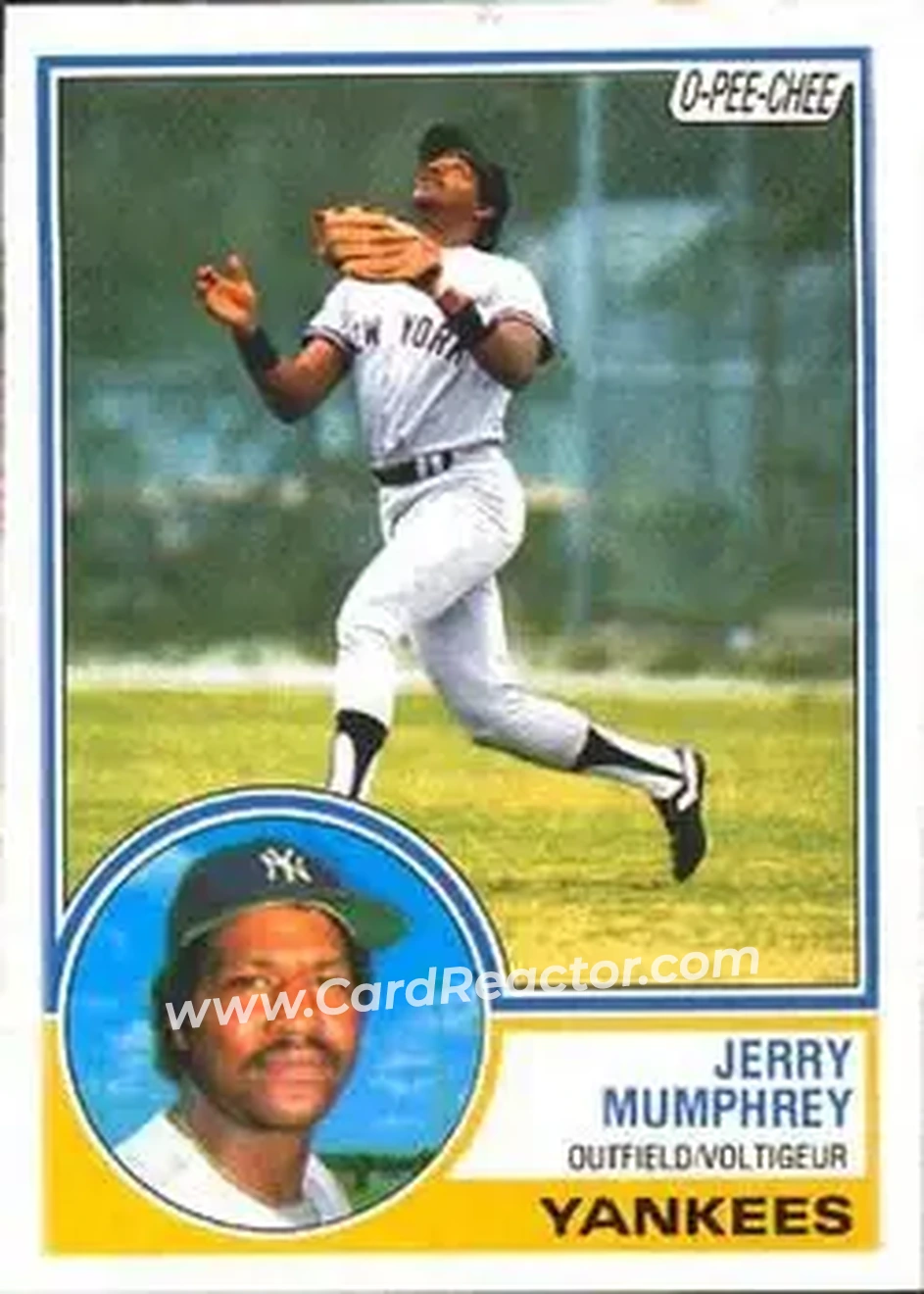 1983 O-Pee-Chee #246 - Jerry Mumphrey - New York Yankees - Front 1983 O-Pee-Chee #246 - Jerry Mumphrey - New York Yankees - Front