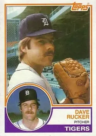 1983 Topps #304 - Dave Rucker - Detroit Tigers