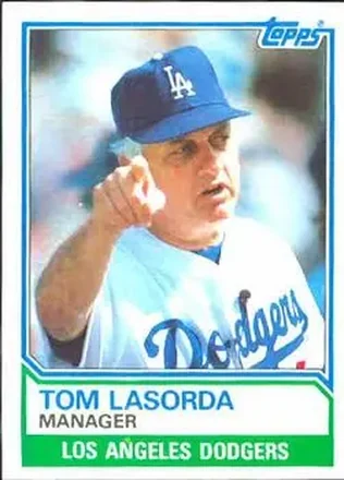 1983 Topps #306 - Tom Lasorda - Los Angeles Dodgers