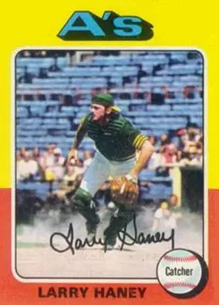 1975 Topps #626 - Larry Haney - Oakland Athletics 1975 Topps #626 - Larry Haney - Oakland Athletics