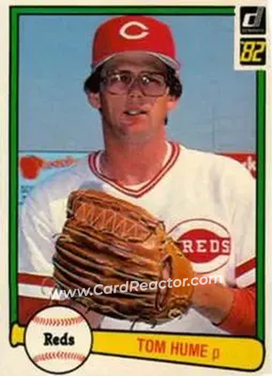 1982 Donruss #229 - Tom Hume - Cincinnati Reds - Front