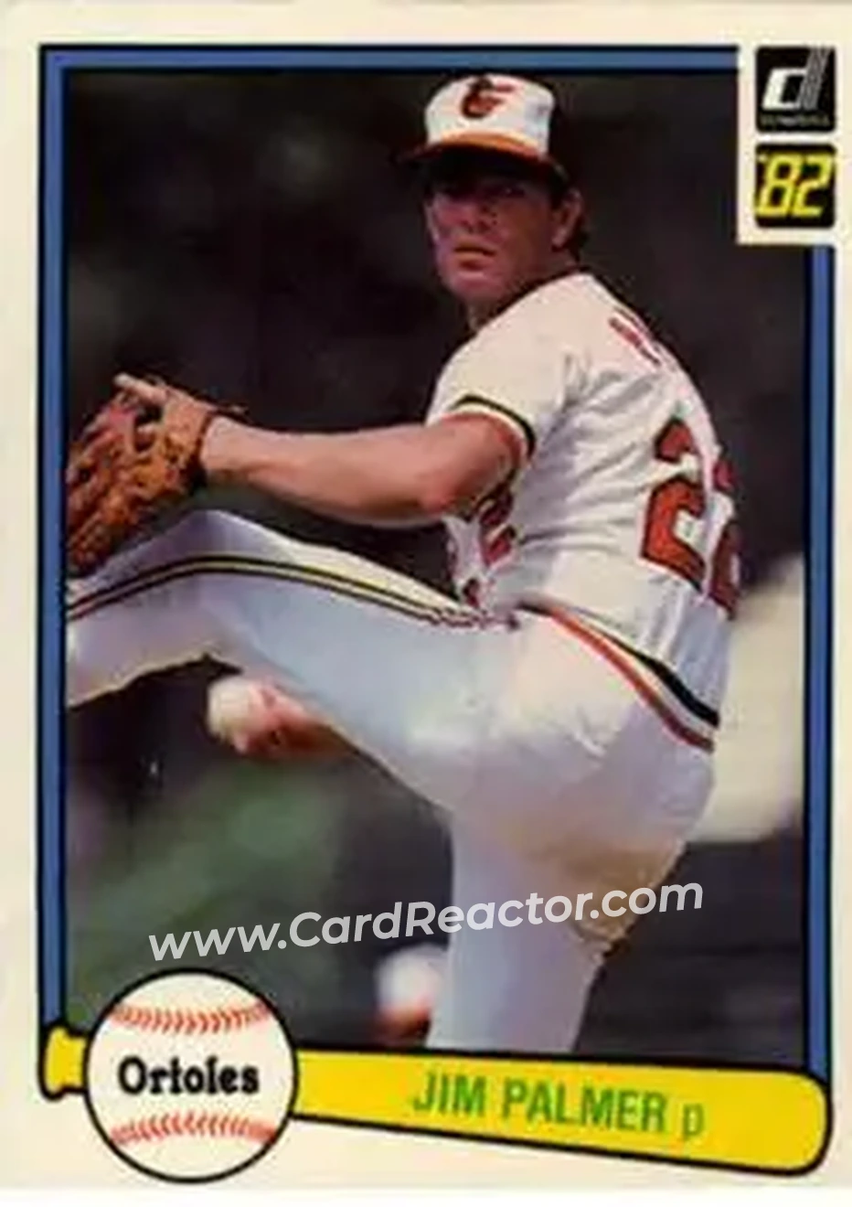 1982 Donruss #231 - Jim Palmer - Baltimore Orioles - Front 1982 Donruss #231 - Jim Palmer - Baltimore Orioles - Front