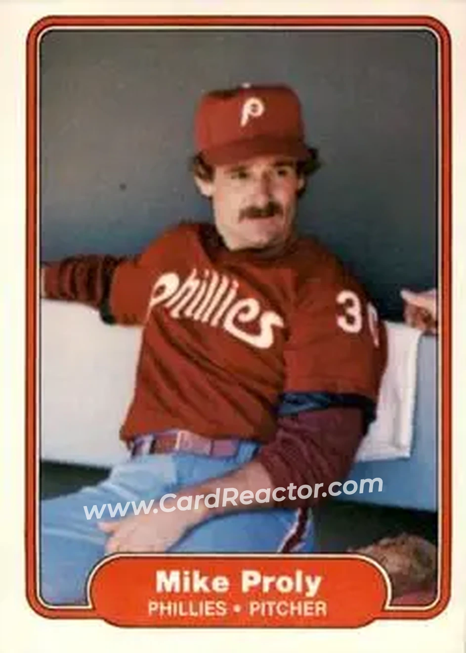 1982 Fleer #254 - Mike Proly - Philadelphia Phillies - Front