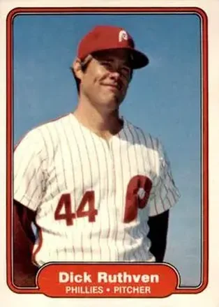 1982 Fleer #257 - Dick Ruthven - Philadelphia Phillies