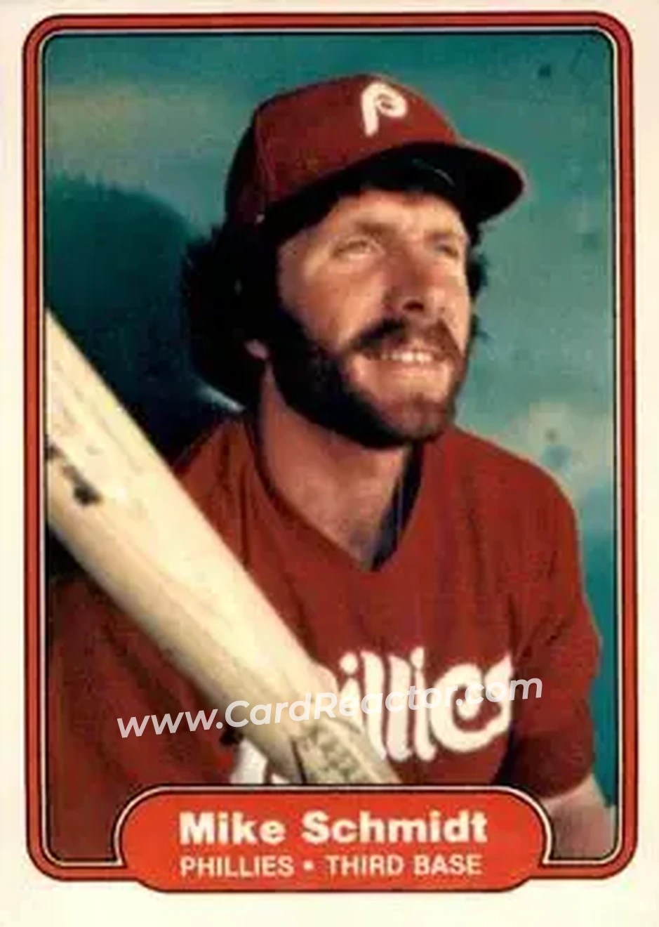 1982 Fleer #258 - Mike Schmidt - Philadelphia Phillies - Front