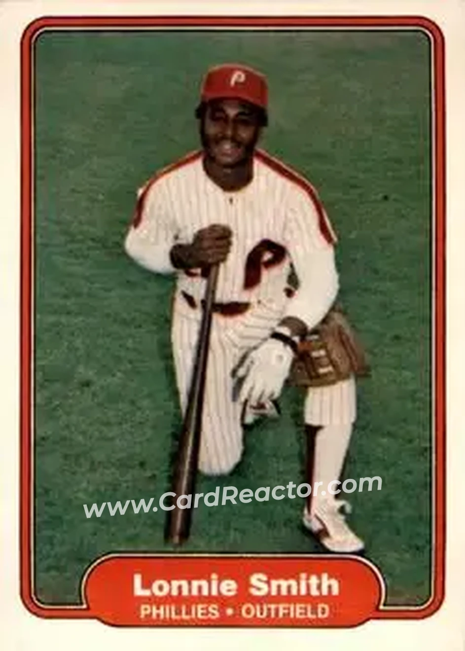 1982 Fleer #259 - Lonnie Smith - Philadelphia Phillies - Front