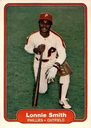 1982 Fleer #259 - Lonnie Smith - Philadelphia Phillies 1982 Fleer #259 - Lonnie Smith - Philadelphia Phillies