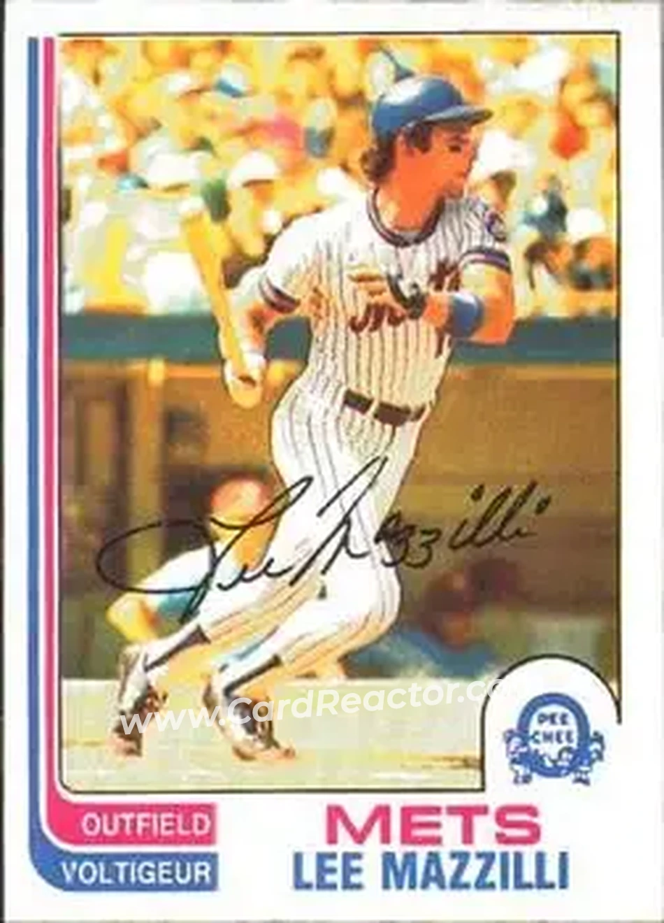 1982 O-Pee-Chee #243 - Lee Mazzilli - New York Mets - Front
