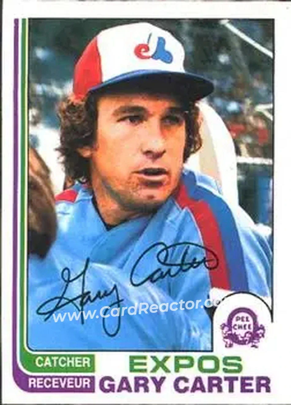 1982 O-Pee-Chee #244 - Gary Carter - Montreal Expos - Front