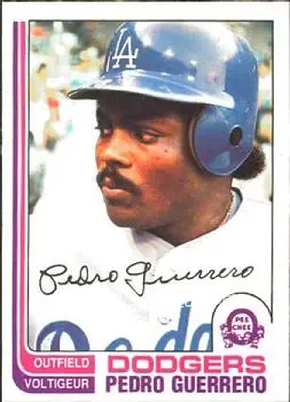 1982 O-Pee-Chee #247 - Pedro Guerrero - Los Angeles Dodgers - Front 1982 O-Pee-Chee #247 - Pedro Guerrero - Los Angeles Dodgers - Front