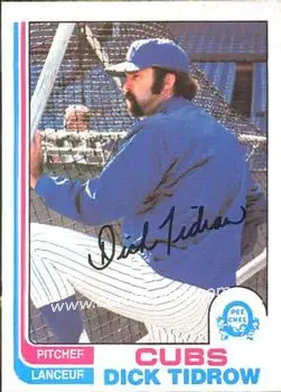 1982 O-Pee-Chee #249 - Dick Tidrow - Chicago Cubs - Front